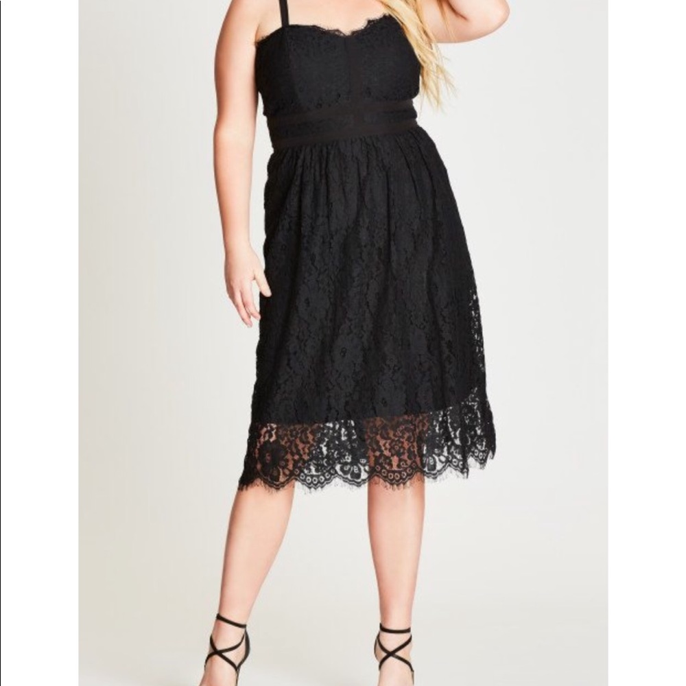 Black city Chic dress xs (size 14)